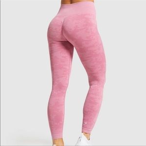 Gymshark Camo Dusty Pink Leggings